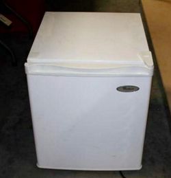2 White Mini Fridges