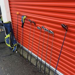 Top Flite Complete Golf Club Set w/ Stand Bag – Driver, Woods, Irons, Putter + Trainer