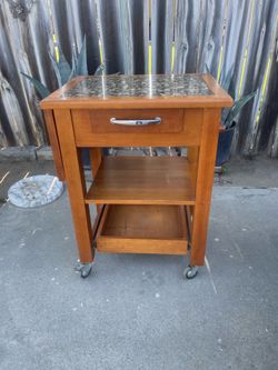 Island cart kitchen