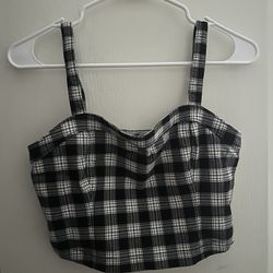 Hollister Plaid Crop Top 