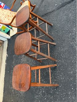 Wooden Bar Stools