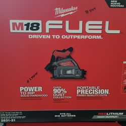 Milwaukee M18 Fuel 6-1/2" Plunge Track Saw Kit 