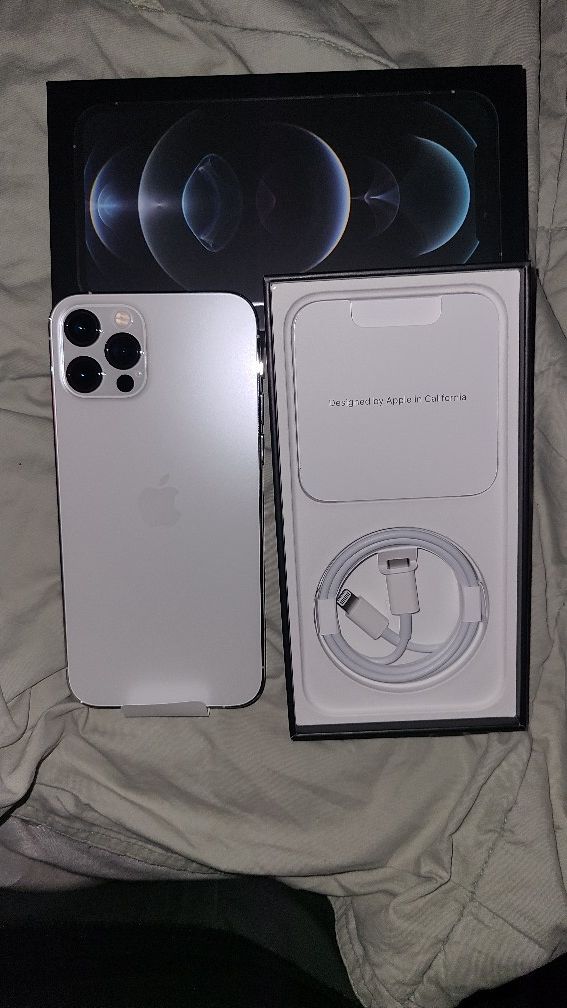 Iphone 12 pro 128gb silver and white brand new never used att and