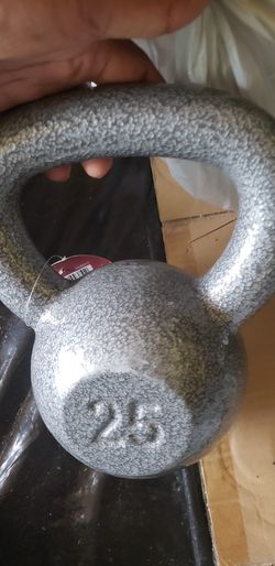 WEIDER BRAND NEW 25LB CAP CAST IRON KETTLEBELL WEIGHT WITH TAG