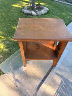 Vintage wooden heart cut out with Teddy Bear stepping stool