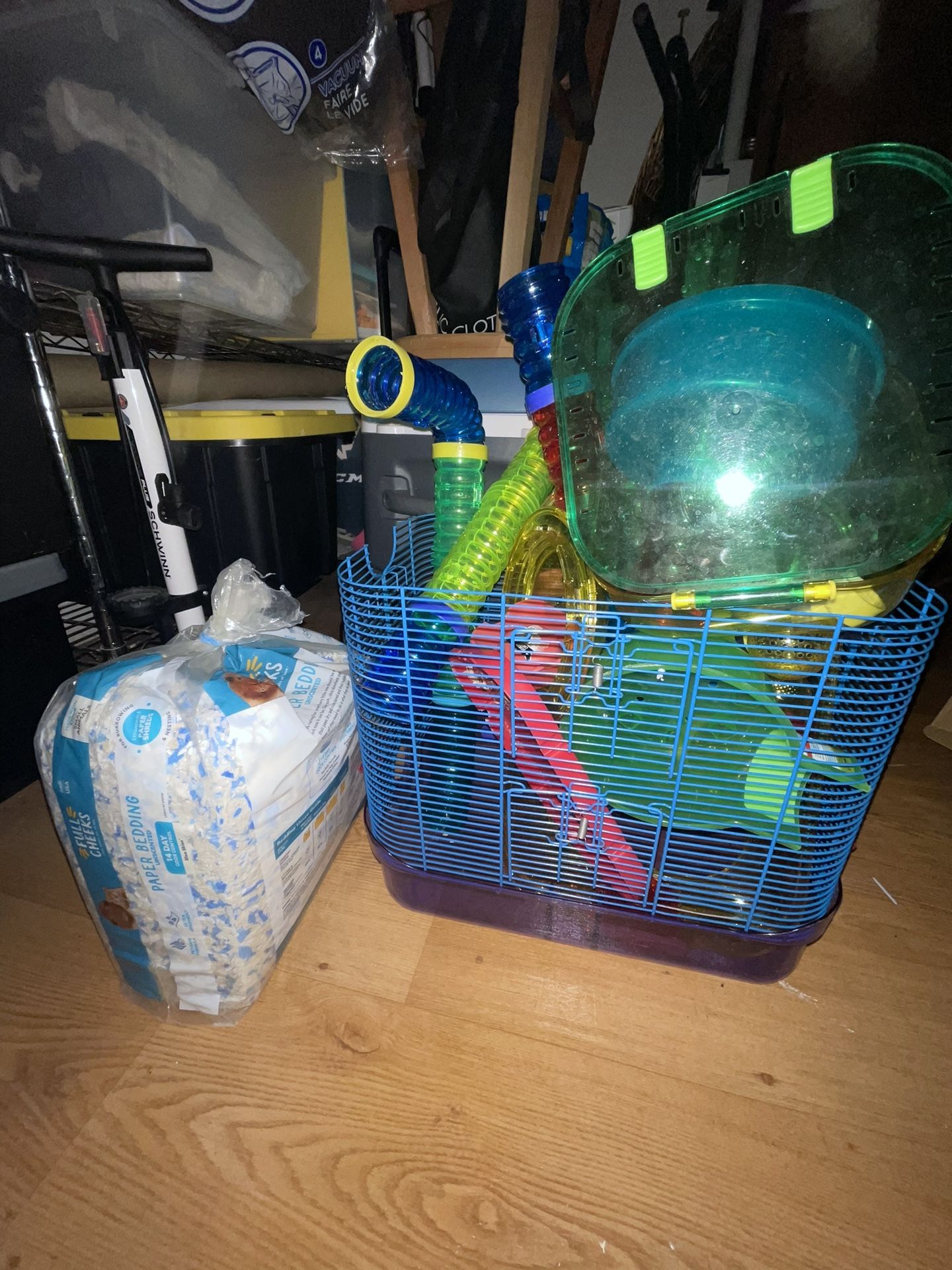 Hamsters Cage With A Car And A Ball