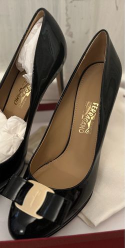 NIB  (New in Box) Salvatore Ferragamo Osimo Platform Patent Heels