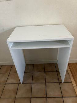 Small white desk