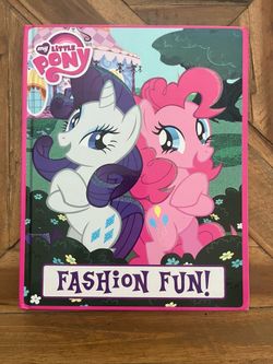 My Little Pony: Fashion Fun! Hardcover Storybook – Sparkly Glitter Cover, Like New