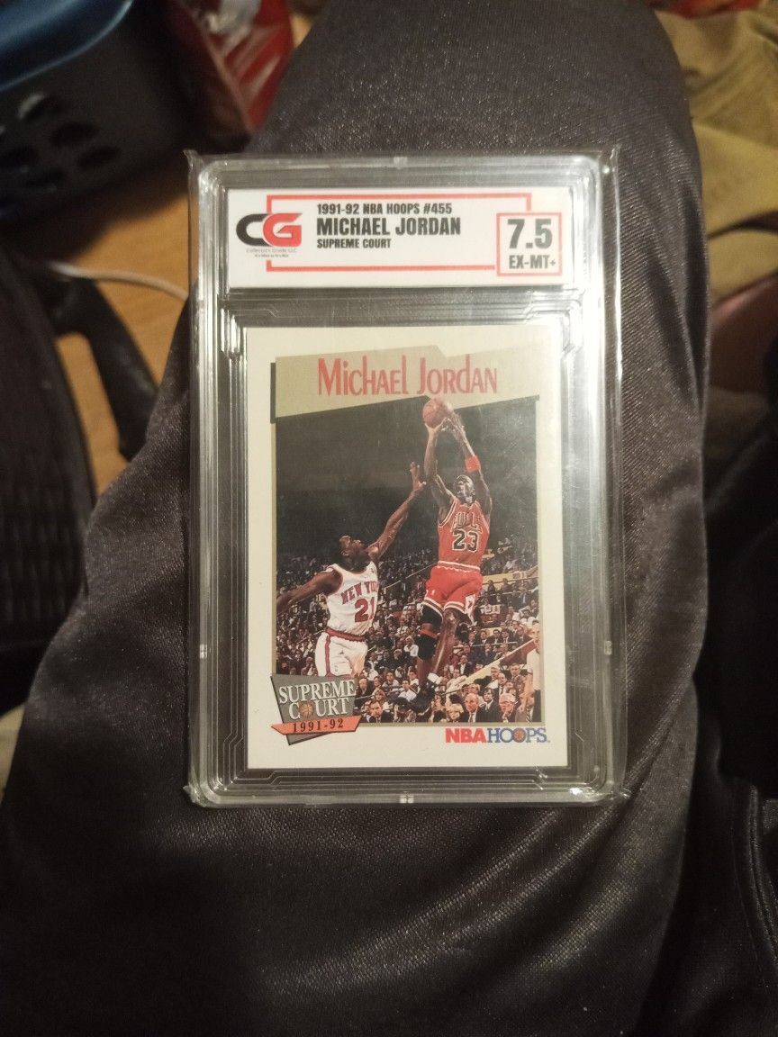 1991  NBA HOOPS  GRADED 7.5+ MICHAEL JORDAN