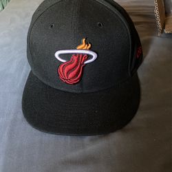 Miami Heat Hat Size 7 3/4