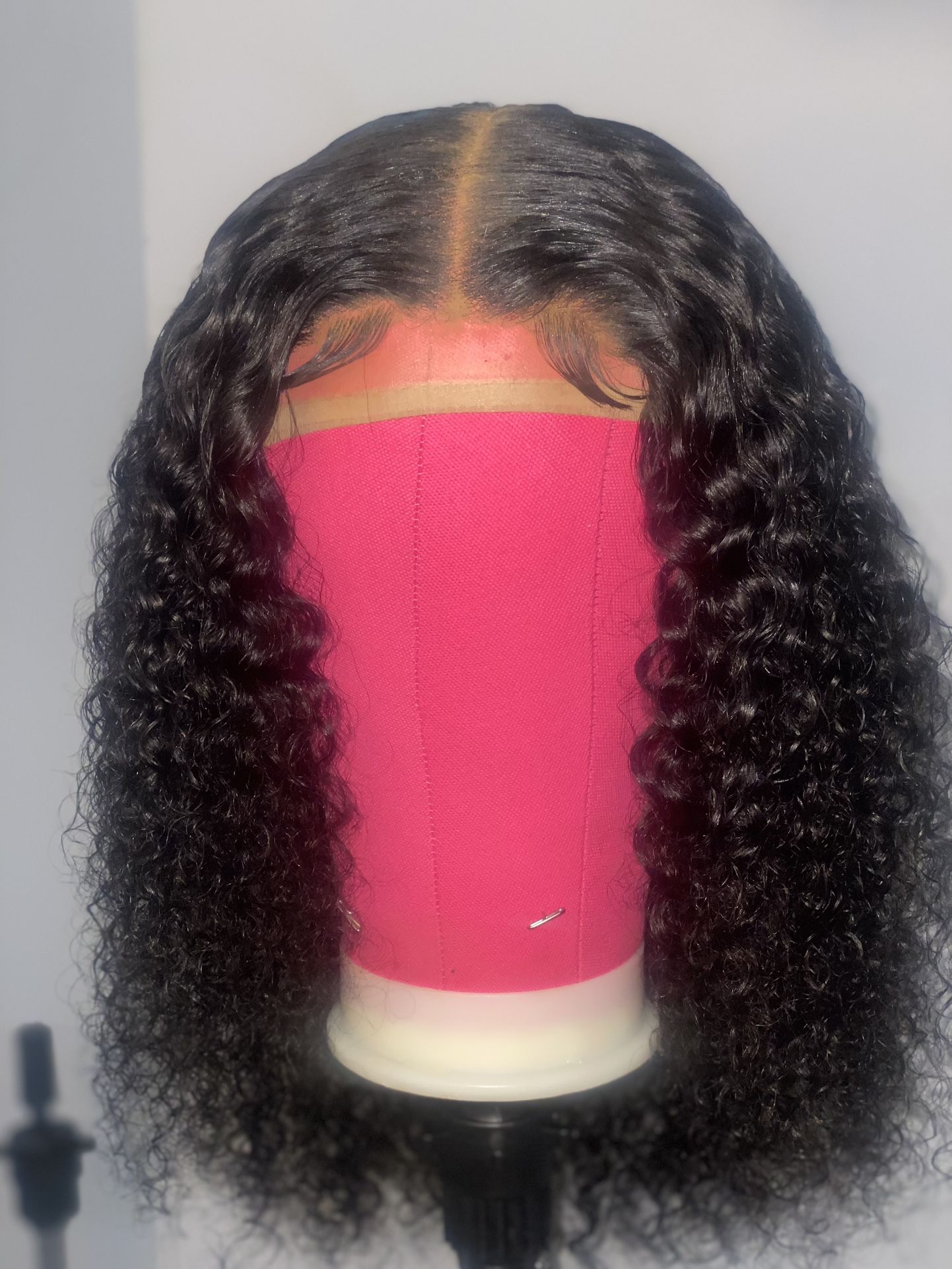 Deep Wave Lace Closure Wig. 18”
