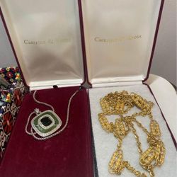 Jacqueline Kenedy Camrose And Cross Necklaces 100 Each.