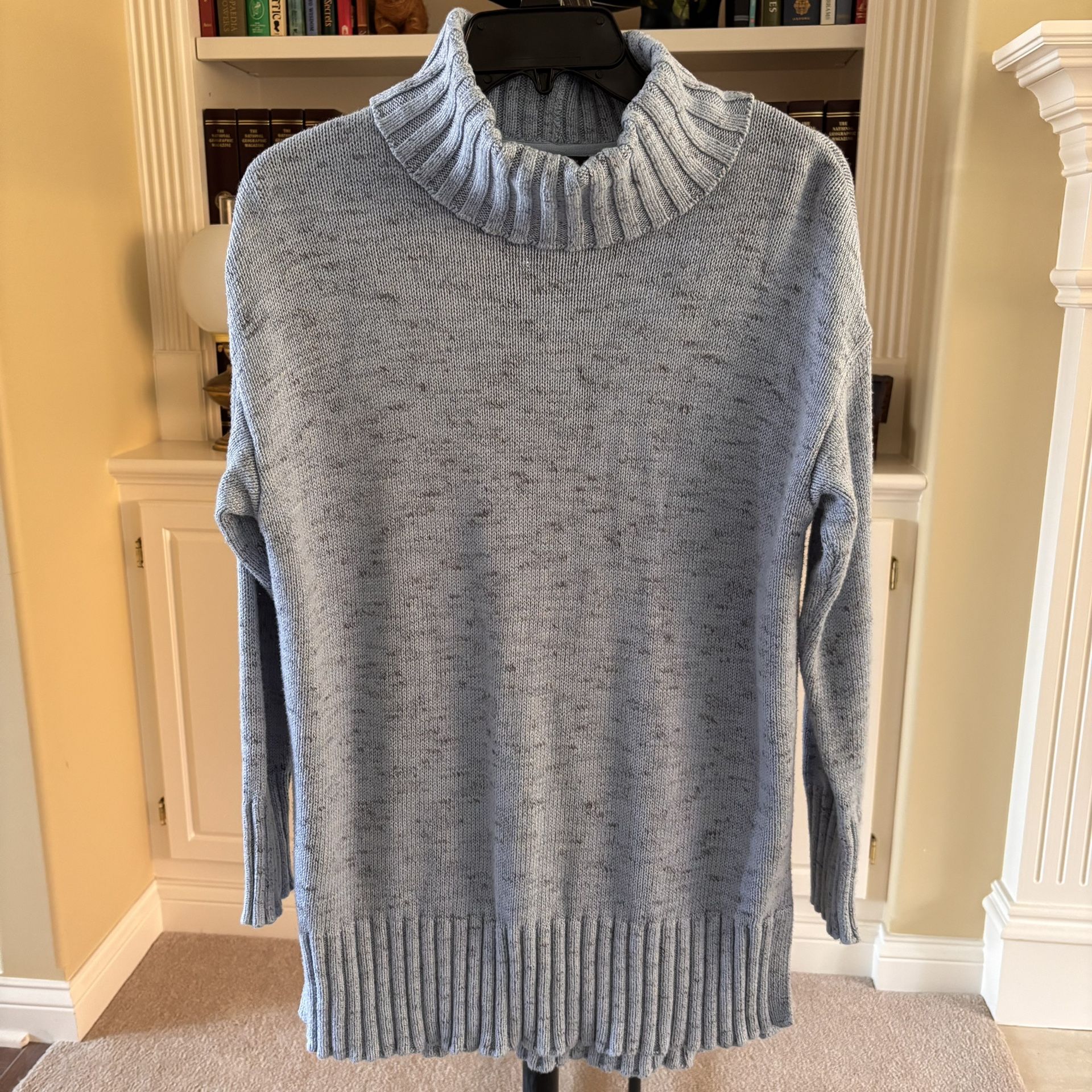 J. Jill Wearever Marled Turtleneck Sweater Tunic SMALL