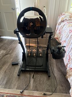 Logitech G923 Wheel, Pedals, Shifter & Stand – Complete Setup