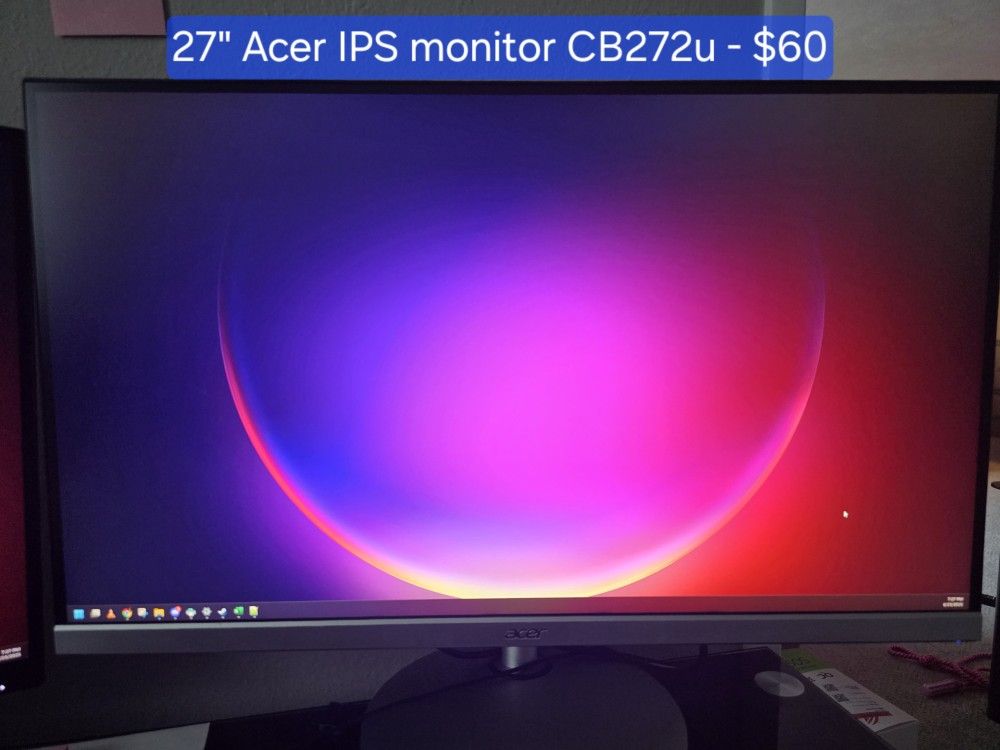27"Acer IPS Monitor CB272u 75z
