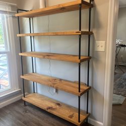 Solid Wood Rustic Industrial shelf  
