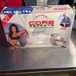 Gunnar Peterson's CORE Secrets 4 DVDs + Fitness Ball Pump Workout System SEALED