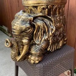 Large Elephant Floor Table