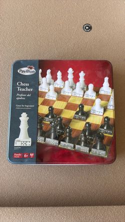 Pavilion Chess Teacher Board Game Tin