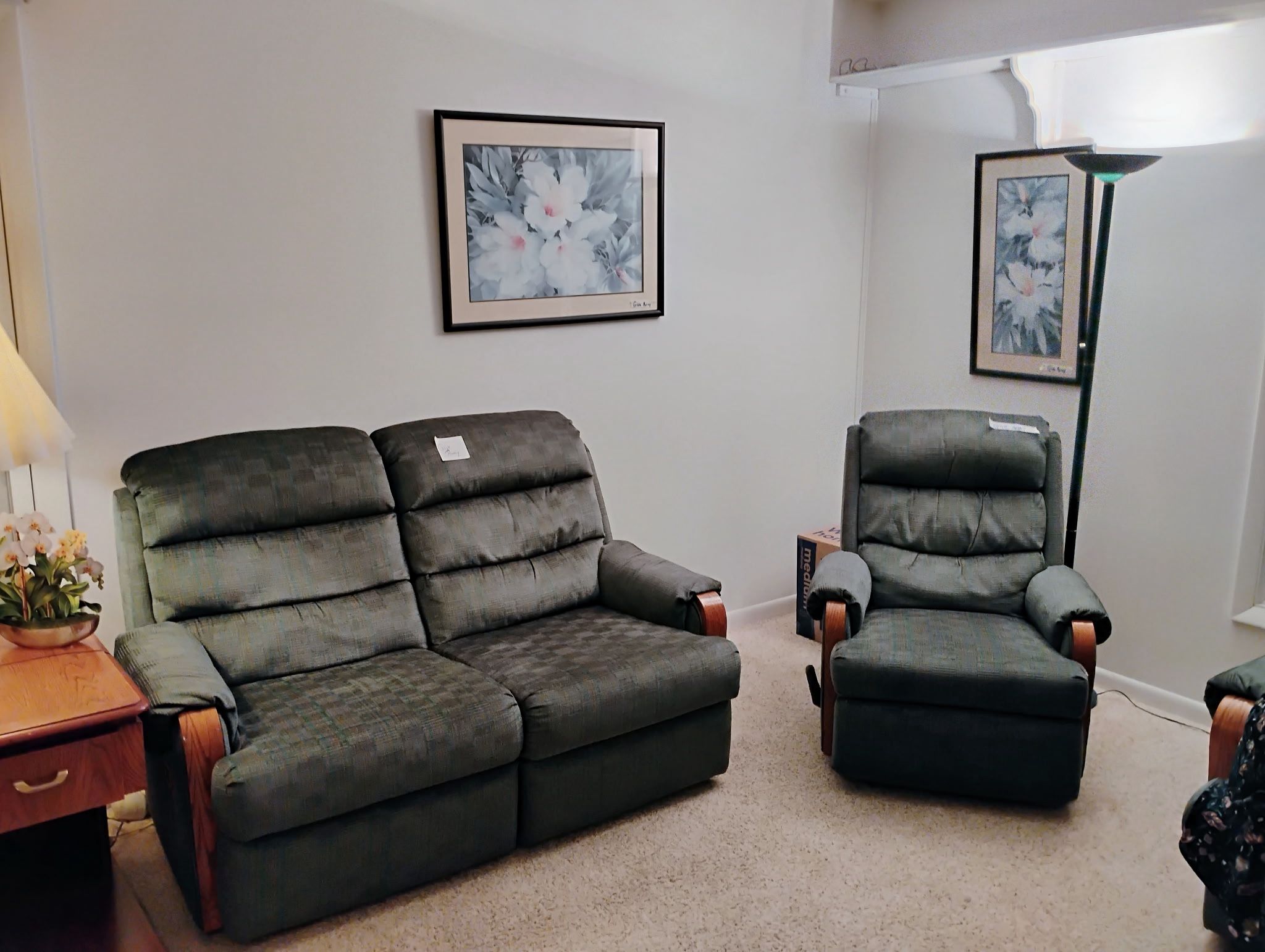 MUST GO: Couch, Loveseat, and Recliner Set