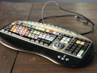 Professional Keyboard for Video Editing with Shuttle
