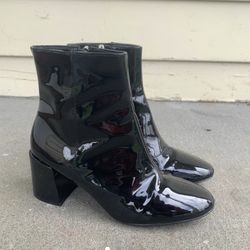 Shiny Black Boots