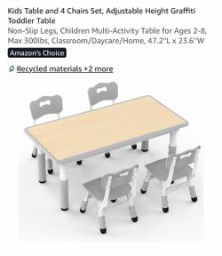 Kids table  and chairs