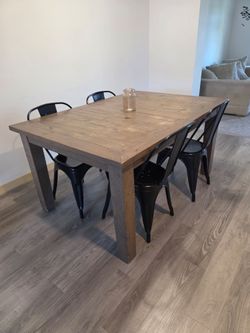 Dining table and chairs