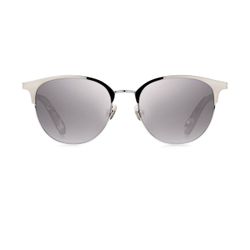 Kate spade Joelynn 52MM Semi-Rimless Sunglasses Color in grey/sliver