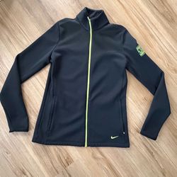 Nike Golf Women’s Black Jacket with Neon Green Trim