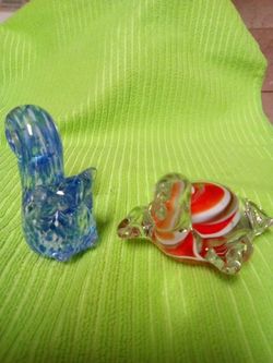 Ornate Swirl Glass Colored Paper Weights. $$ ON SALE $$