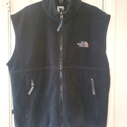 The North Face Polartec Genesis vest Mens(s) Black Full Zip Pockets 