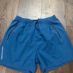 Men’s Teal Blue Tech Training Shorts Size XL #20