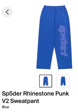 Sp5der rhinestone punk vs Sweatpants