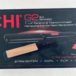 🔥 CHI G2 Flat Iron – Ceramic & Titanium – Works Perfectly! 🔥