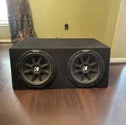 Two 10 " kickers in kickers box