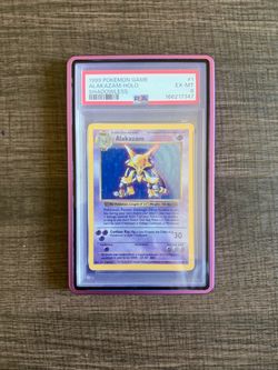 1999 Pokemon Alakzam Holo #1 Shadowless PSA 6 EX-MT