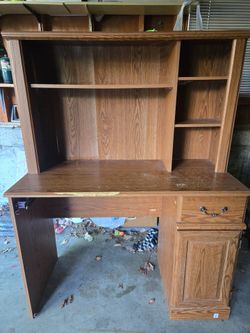 Desk with hutch