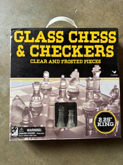 Cardinal Glass Chess & Checkers Set