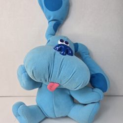 Vintage Blues Clues Blue Puppy Dog Plush Sound Working Tyco 1999 Stuffed Animal