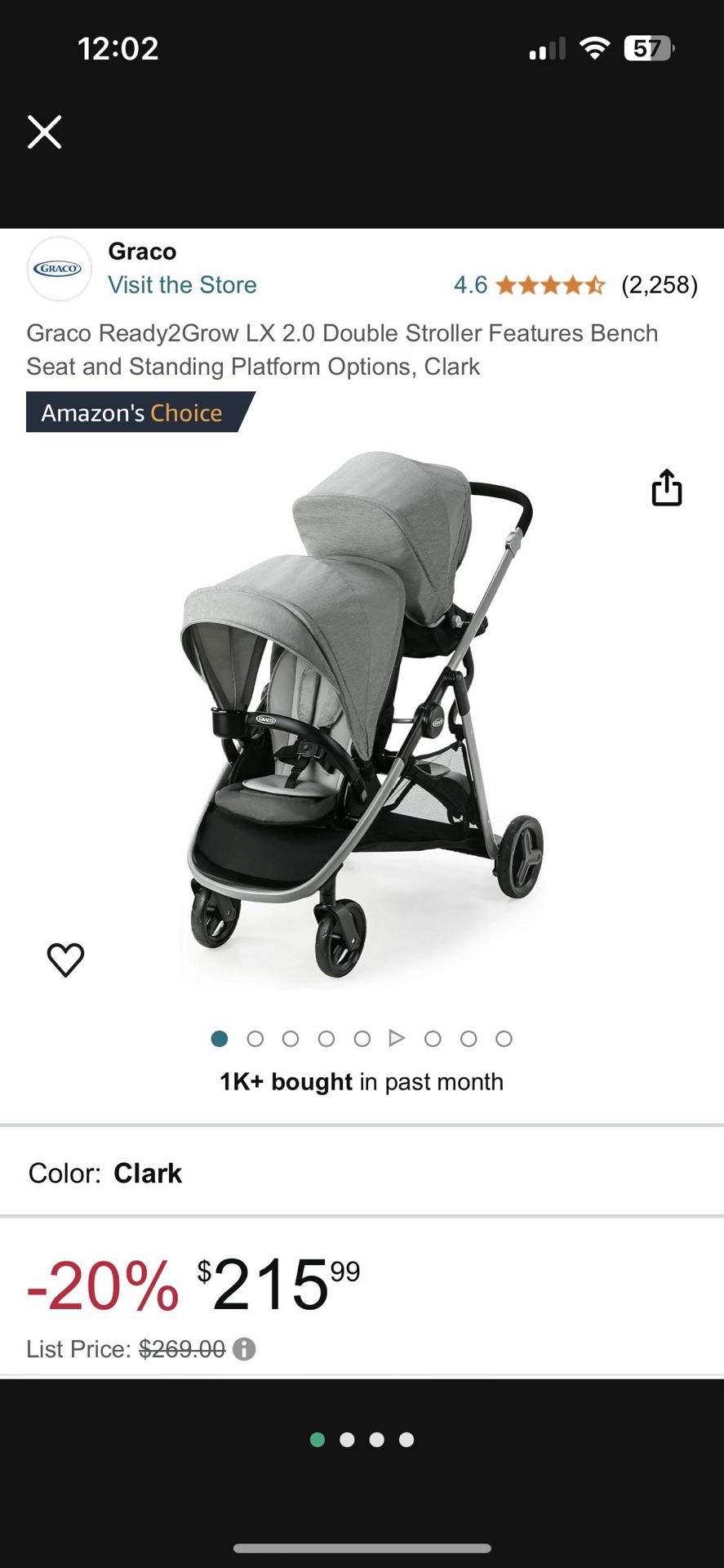 Graco Ready2Grow LX 2.0 Double Stroller