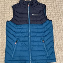 Columbia Youth Large Insulated Vest And Light Jacket 