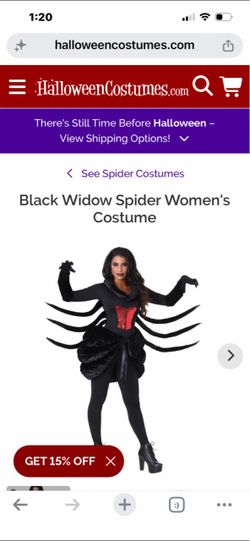 Women’s spider Halloween costume plus size