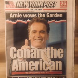 New York Post Newspaper Sep.1,2004-Arnold Schwar Complete Paper-Cool Ads-Stories