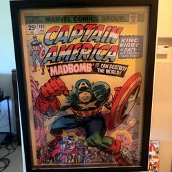 Captain América 3D Window Poster 