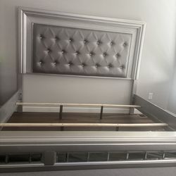 King size bed frame & matching large dresser