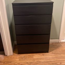 Black/Dark Brown Dresser