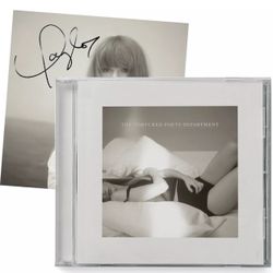 The Tortured Poets Department CD + Bonus Track "The Manuscript" with Hand Signed Photo