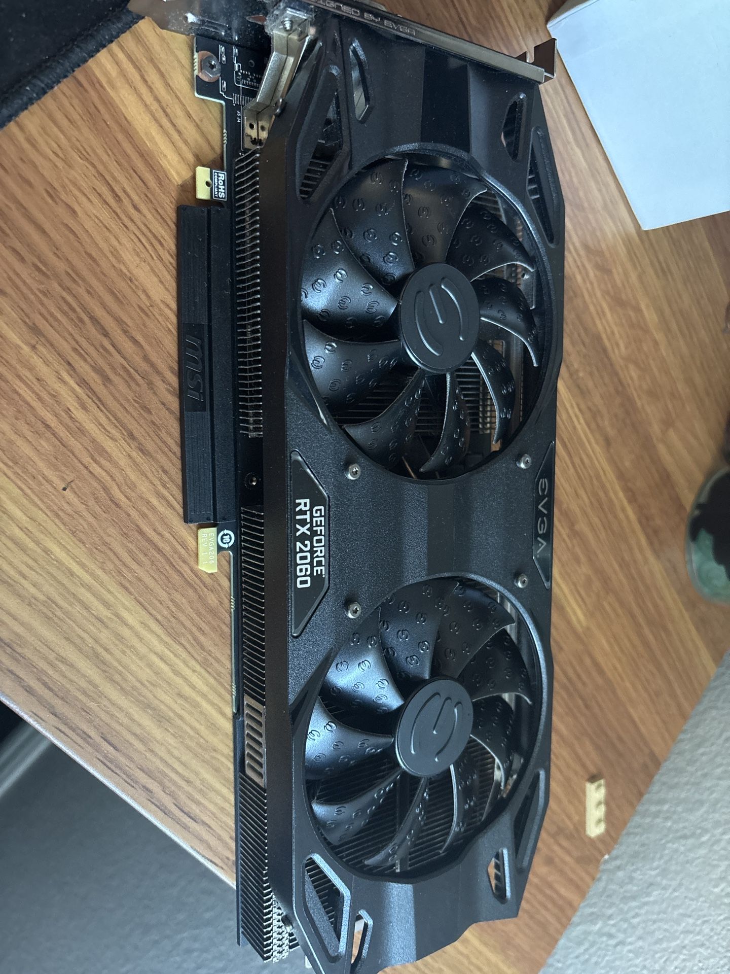 EVGA 06G-P4-2067-KR GeForce RTX 2060 SC Ultra Gaming, 6GB GDDR6, Dual HDB Fans